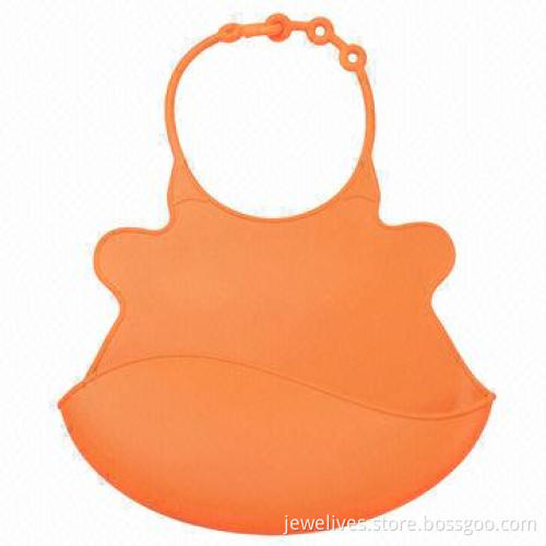 Silicone Baby Bib for Drop Food Collect, FDA-/LFGB-approved